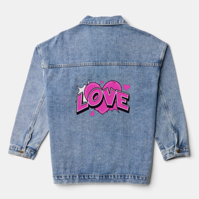 LOVE Denim Jacke (Rückseite)