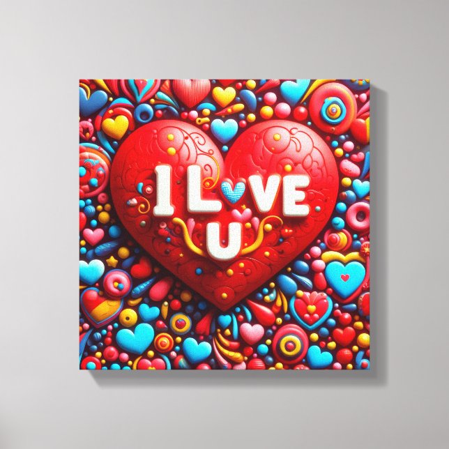 Love design Canvas Print Leinwanddruck (Vorderseite)