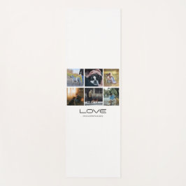 Love Dog Family Portrait Collage Design Yogamatte