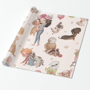 Love Dogs Geschenkpapier