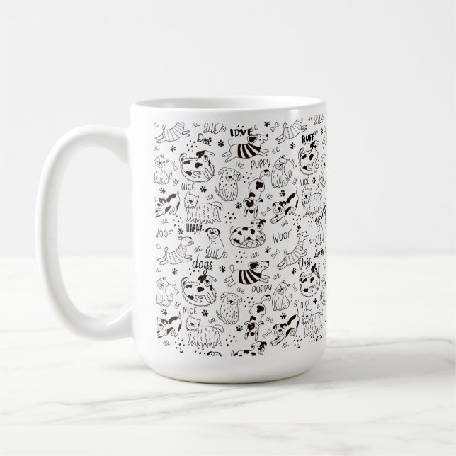 Love Dogs Kaffeetasse (Links)