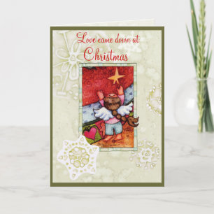 Love down at Christmas Feiertagskarte