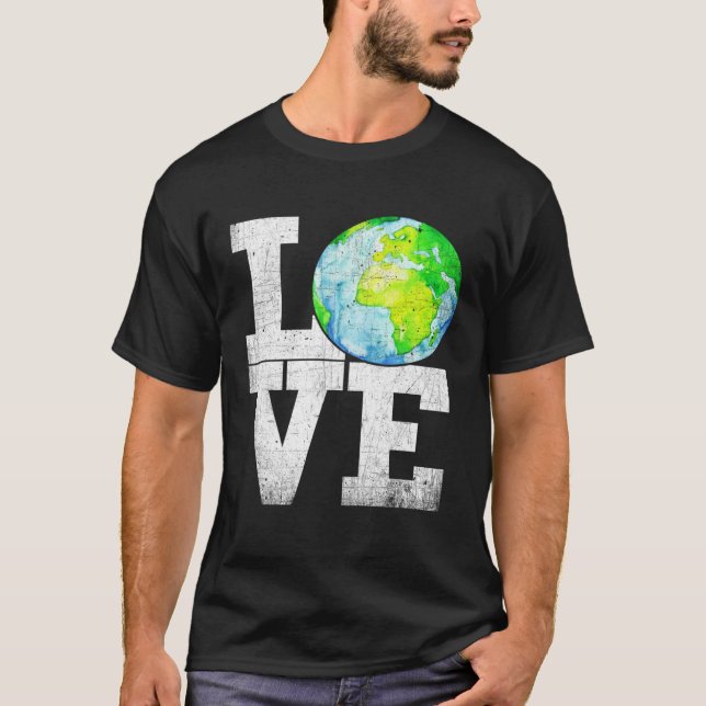 LOVE Earth Earth Day 50th Anniversary 2020 Climate T-Shirt (Vorderseite)