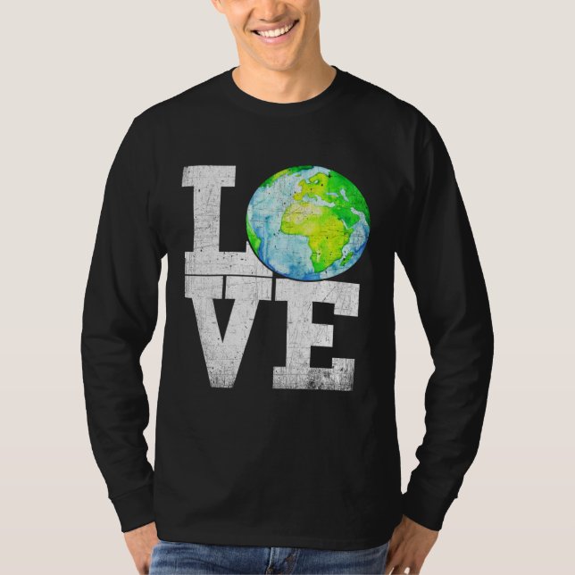 LOVE Earth Earth Day 50th Anniversary 2020 Climate T-Shirt (Vorderseite)