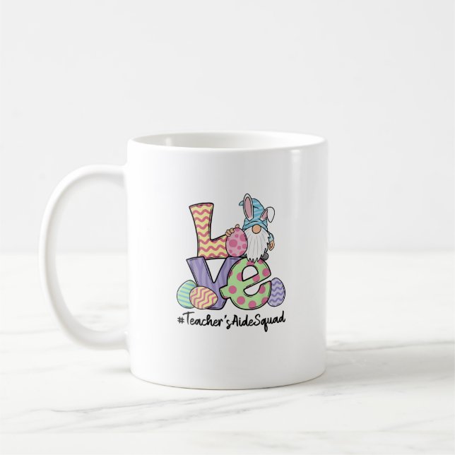 Love Easter Teacher's Aide Gnomes Teacher Easter 2 Kaffeetasse (Links)