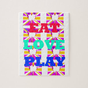 Love  Eat Play Heart Hakuna Matata Farben.png Puzzle