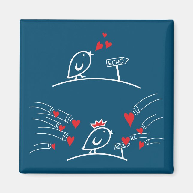 LOVE ECHO - Comic Birds Tweetlercools 2 Magnet (Vorne)