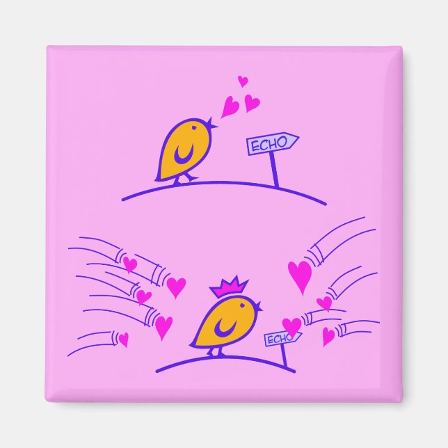 LOVE ECHO - Comic Birds Tweetlercools 3 Magnet (Vorne)