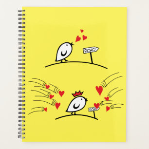 LOVE ECHO - Comic Vögel Tweetlercools 1 Planer