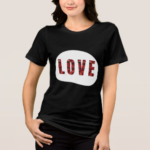 LOVE Entworfene Frauen Tri-Blend Shirt