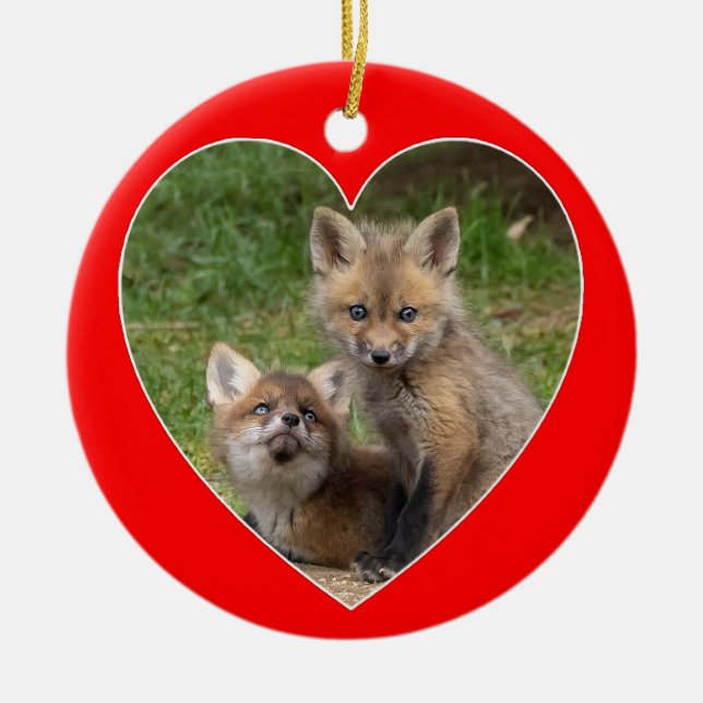 Love Eyes Valentine Keramik Ornament (Vorne)