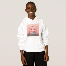 Love & Football - Arte Pixelado Hoodie