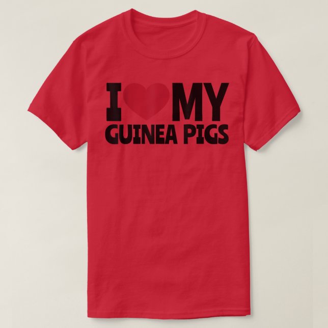 Love for Guinea Pigs  T-Shirt (Design vorne)
