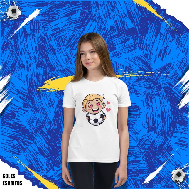 Love for soccer kawaii anime design T-Shirt (Von Creator hochgeladen)