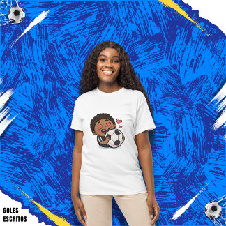Love for soccer kawaii anime design T-Shirt