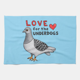 Love for the Underdogs – Geschirrtuch mit Taube