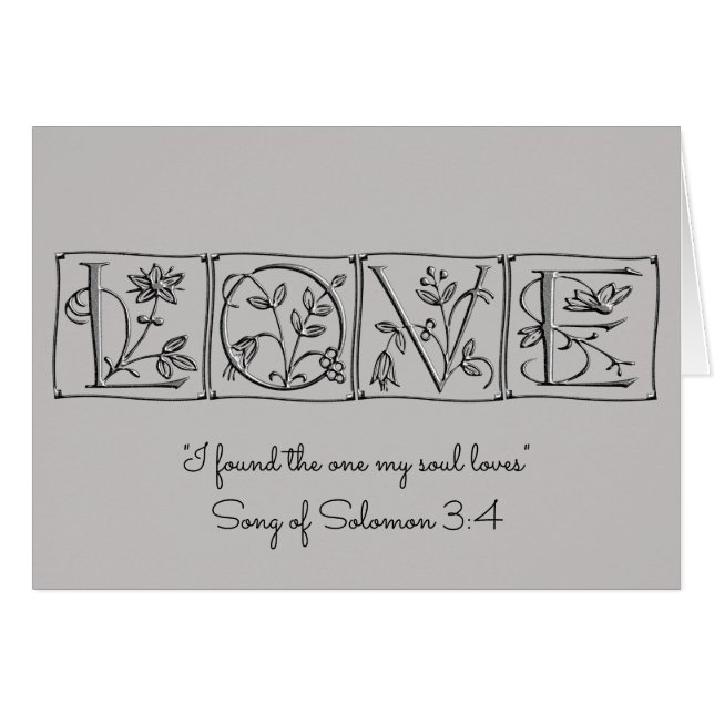 Love~Found das mein Soul Loves~Scripture~Wedding (Vorderseite (Horizontal))