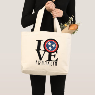 LOVE Franklin Tennesse Jumbo Stoffbeutel