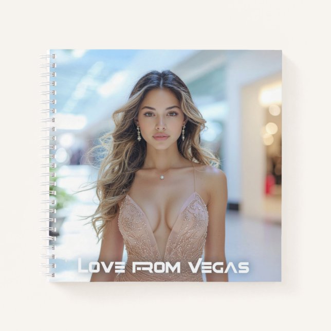 LOVE FROM VEGAS NOTIZBUCH (Vorderseite)