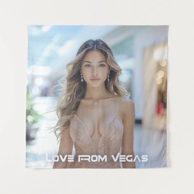 LOVE FROM VEGAS WANDTEPPICH (Vorderseite)