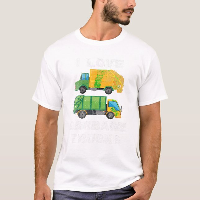 Love Garbage Trucks Shirt Toddler (Vorderseite)