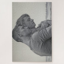 Love Gay Couple - Charcoal Sketch -