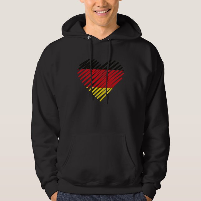 Love Germany German I Love Germany Hoodie (Vorderseite)