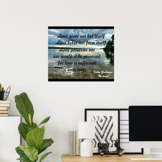 LOVE GIBT NICHT, SONDERN SICH SELBST Poster