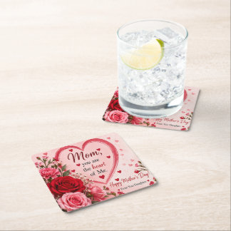 LOVE GIFT FOR MOTHER'S DAY  RECHTECKIGER PAPPUNTERSETZER