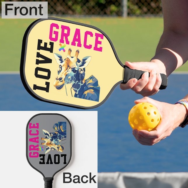LOVE × GIRAFFE - Custom Pickleball Schläger (Von Creator hochgeladen)