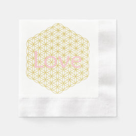 Love Gold Mandala Wedding Serviette