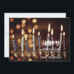 Love Golden Hanukkah Chanukah Menorah Lights Einladung<br><div class="desc">Eine schöne und eindrucksvolle Einladung zu einer beleuchteten Menorah und Kerzen vor einem bunten Hintergrund und Winteratmosphäre. Die Details auf der Rückseite der Karte,  damit Sie Ihre persönlichen Daten anpassen können. Schöne Ferien ❀</div>