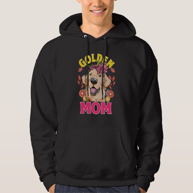 Love Golden Retrievers Golden Mom Hoodie (Vorderseite)