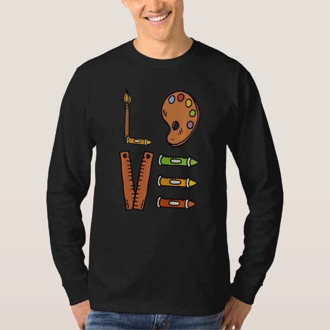 Love Graphic Painting Painter Paint Artwork Artist T-Shirt (Vorderseite)