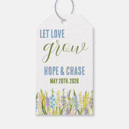 Love Grow, personalisierte Gladiolus Gzugunsten Geschenkanhänger