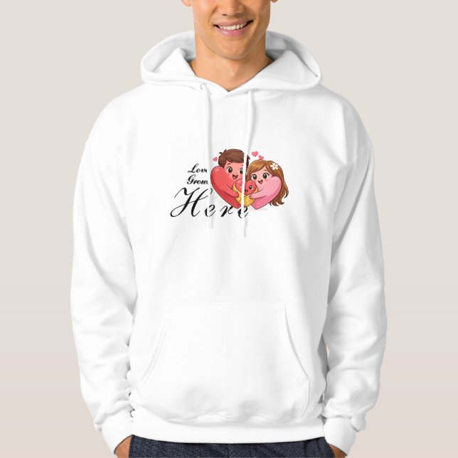 Love Grows Here  Hoodie (Vorderseite)