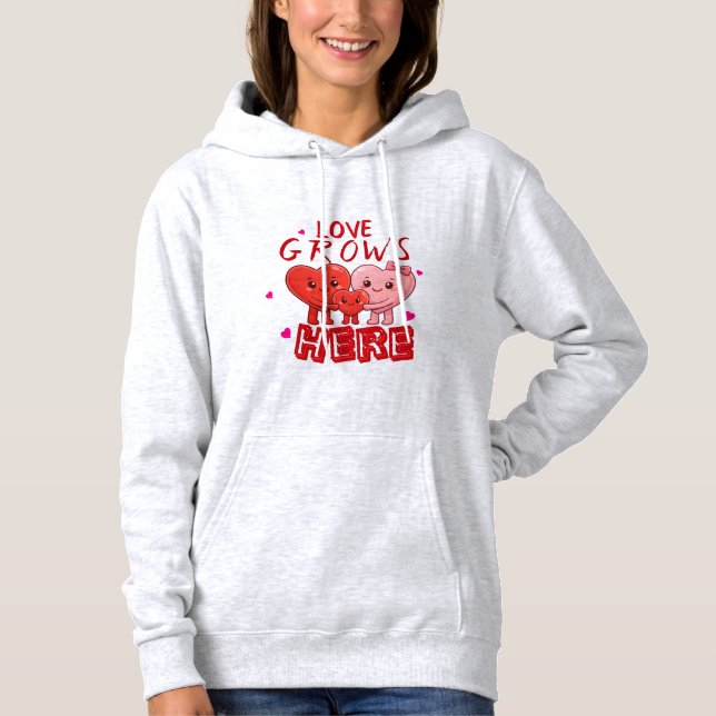 Love Grows Here  Hoodie (Vorderseite)