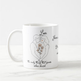 Love grows kaffeetasse