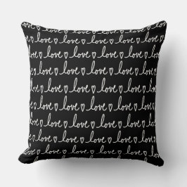 Love Handwritten Valentine's Throw Pillow Kissen
