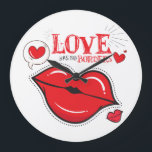 Love has no borders große wanduhr<br><div class="desc">Karo in unserem Valentinstag Shirt für die besten in einzigartigen oder maßgeschneiderten,  handgefertigten Stücken aus unseren T - Shirt</div>