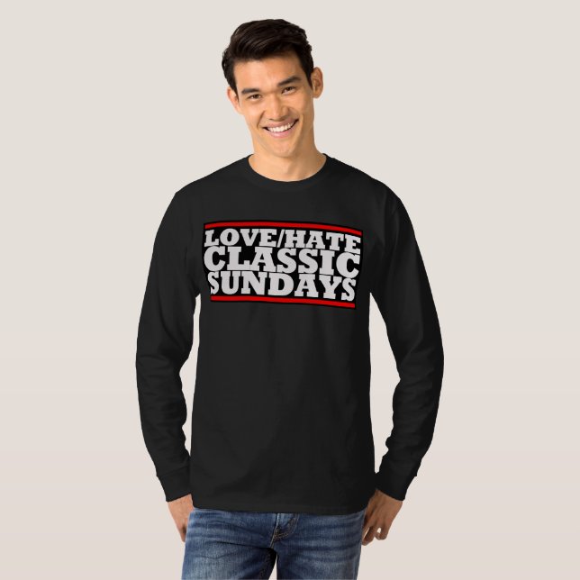 LOVE/HATE - CLASSIC SUNDAYS Basic Long Sleeve Tee (Vorne ganz)