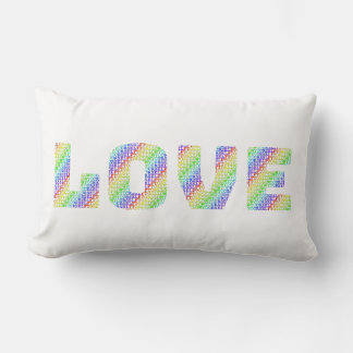 LOVE & HEAL: Dual-Sided Rainbow Affirmation Throw  Lendenkissen