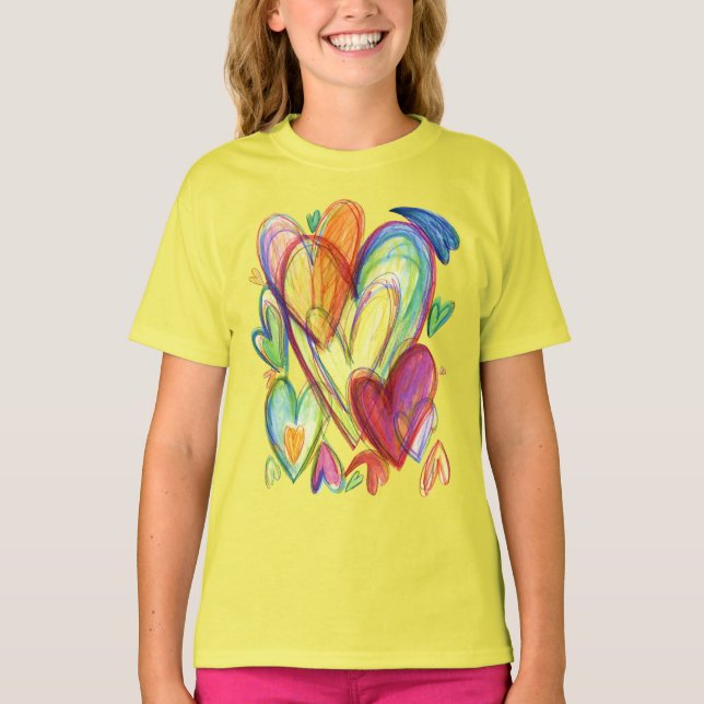 Love Healing Hearts Art Custom Shirt (Vorderseite)