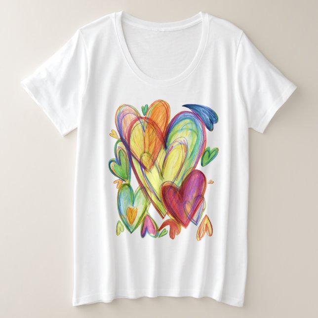 Love Healing Hearts Art Custom Shirt (Design vorne)
