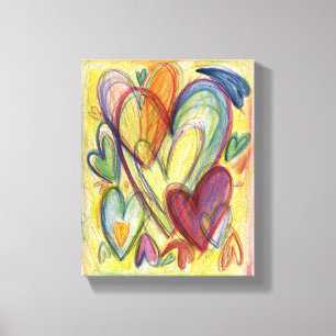 Love Healing Hearts Leinwand Malerei