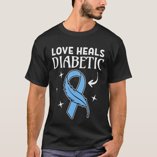 Love Heals Diabetic T-Shirt (Vorderseite)