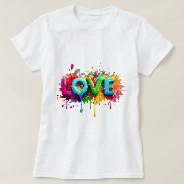 Love Heart Aesthetic Girl T-Shirt 💕 (Design vorne)