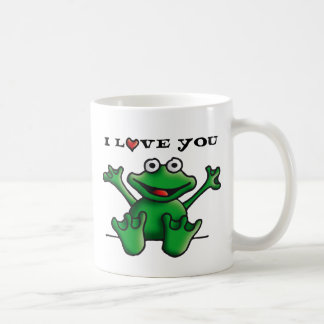 love heart frog kaffeetasse