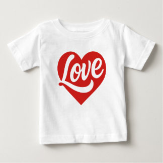 Love Heart Logo – Red Romantic Symbol Baby T-shirt