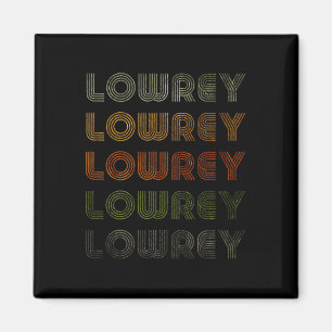 Love Heart Lowrey Tee Grunge Vintage Style Schwarz Magnet
